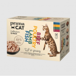 Prima Cat kassi einekotikeste valik kastmes 28x85g