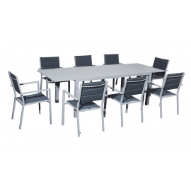 Aiamööbli komplekt Bello Giardino DIVERSO hall 8 tooli + laud