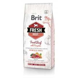 Brit FRESH koeratoit Beef & Pumpkin for Large Breed Puppies 2,5kg