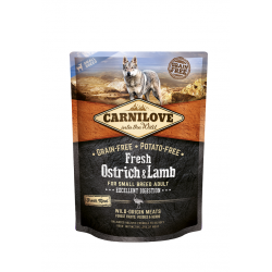 CARNILOVE Fresh Ostrich&Lamb for small breed teraviljavaba koeratoit 2x1,5kg